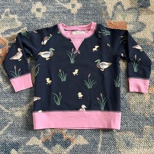 The Beaufort Bonnet Company Cassidy Comfy Crewneck - 18/24 months, Ducks